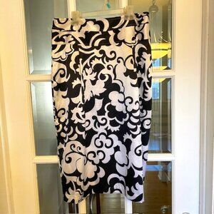 Fancy black and white holiday skirt